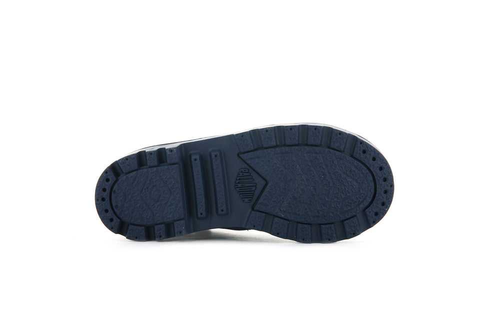 Palladium PAMPA MID LTH ZIP Kids' Boots Indigo | Canada-6940