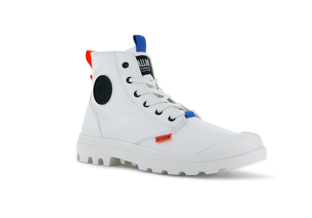 Palladium PAMPA MONO METRO Women's Boots White | Canada-7169