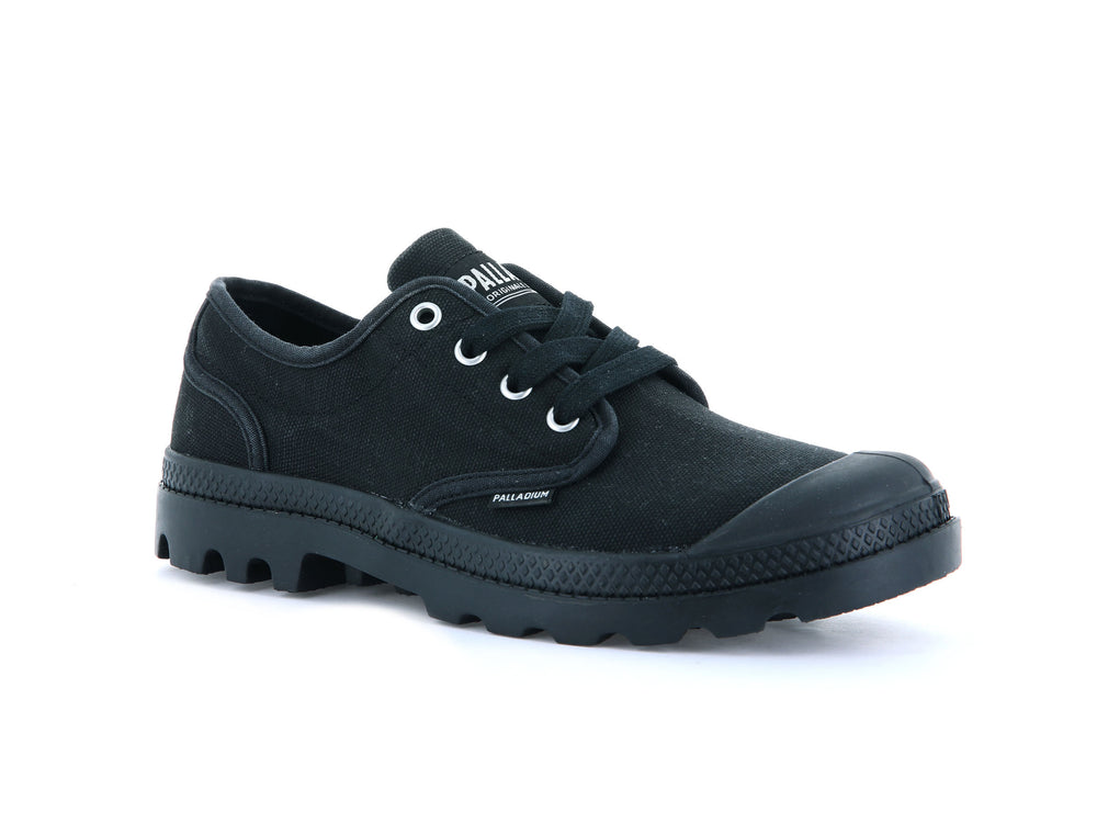 Palladium PAMPA OXFORD Men\'s Low Top Shoes Black | Canada-6842