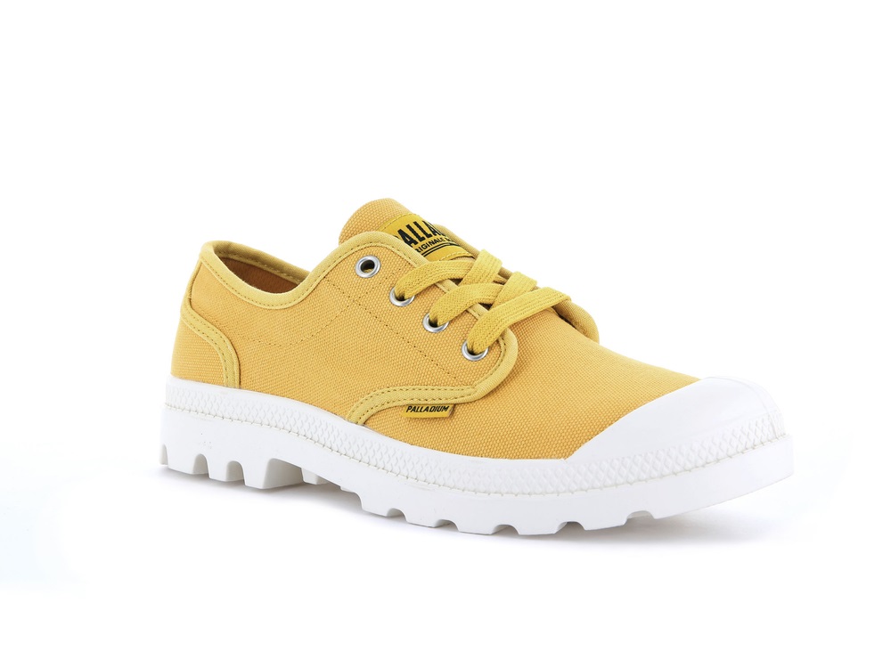 Palladium PAMPA OXFORD Women's Low Top Shoes Yellow | Canada-0172