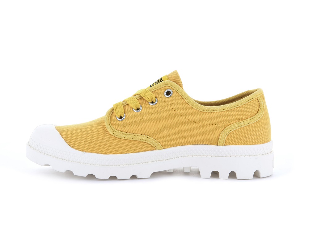 Palladium PAMPA OXFORD Women's Low Top Shoes Yellow | Canada-0172