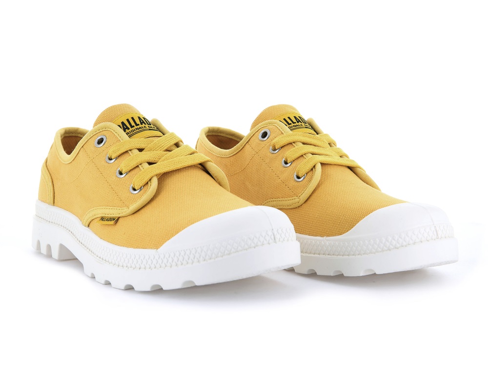 Palladium PAMPA OXFORD Women's Low Top Shoes Yellow | Canada-0172
