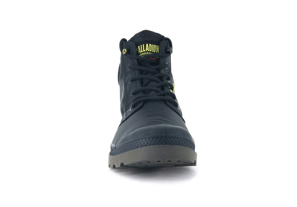 Palladium PAMPA RECYCLE WATERPROOF+ 2 Men's Boots Black | Canada-9038