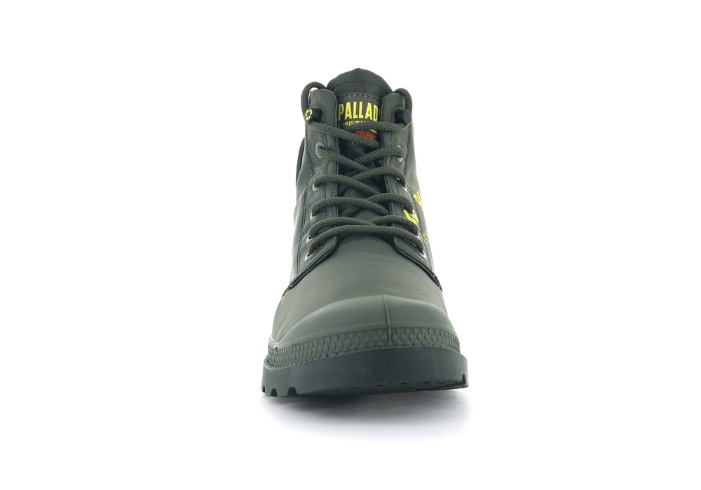 Palladium PAMPA RECYCLE WATERPROOF+ 2 Women's Boots Olive | Canada-3259
