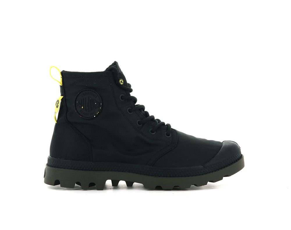 Palladium PAMPA RECYCLE WATERPROOF+ 2 Women\'s Boots Black | Canada-5679