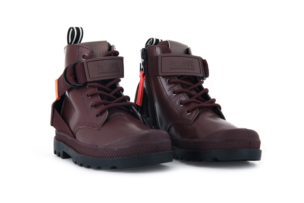 Palladium PAMPA ROCK RANGER Kids' Boots Chocolate | Canada-0792
