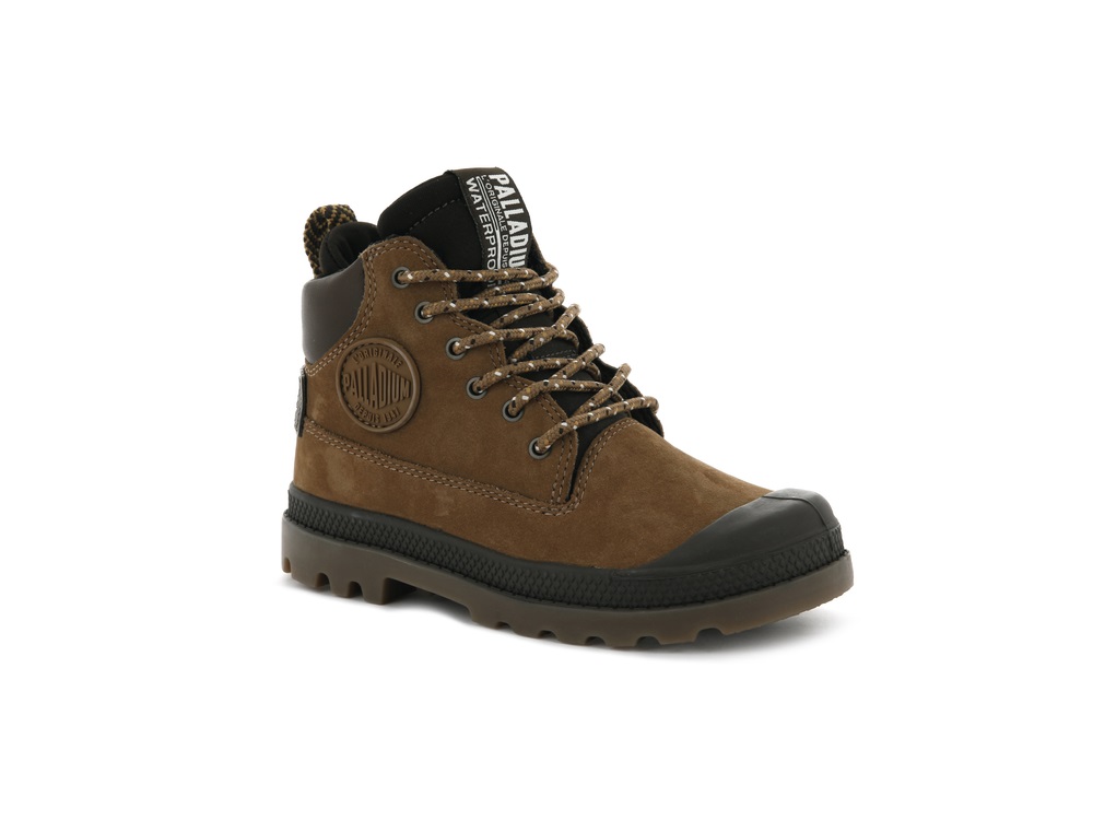 Palladium PAMPA SC OUTSIDER WP Kids' Boots Mahogany | Canada-4371