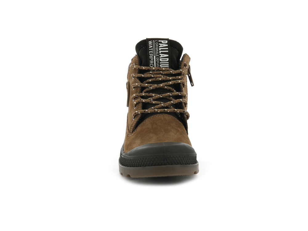 Palladium PAMPA SC OUTSIDER WP Kids' Boots Mahogany | Canada-4371