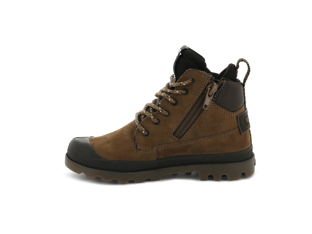 Palladium PAMPA SC OUTSIDER WP Kids' Boots Mahogany | Canada-4371