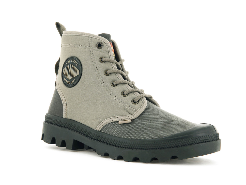 Palladium PAMPA SHADE 75TH Men's Boots Olive | Canada-0651