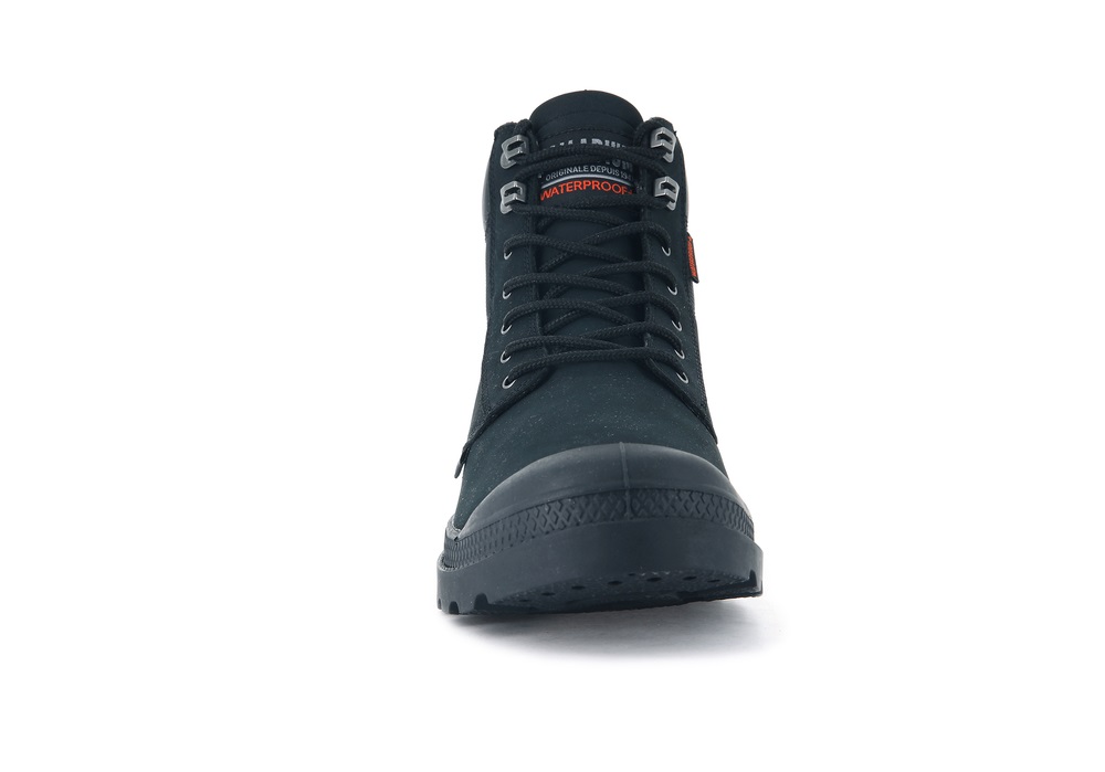 Palladium PAMPA SHIELD WP+ LUX Women's Boots Black | Canada-8592