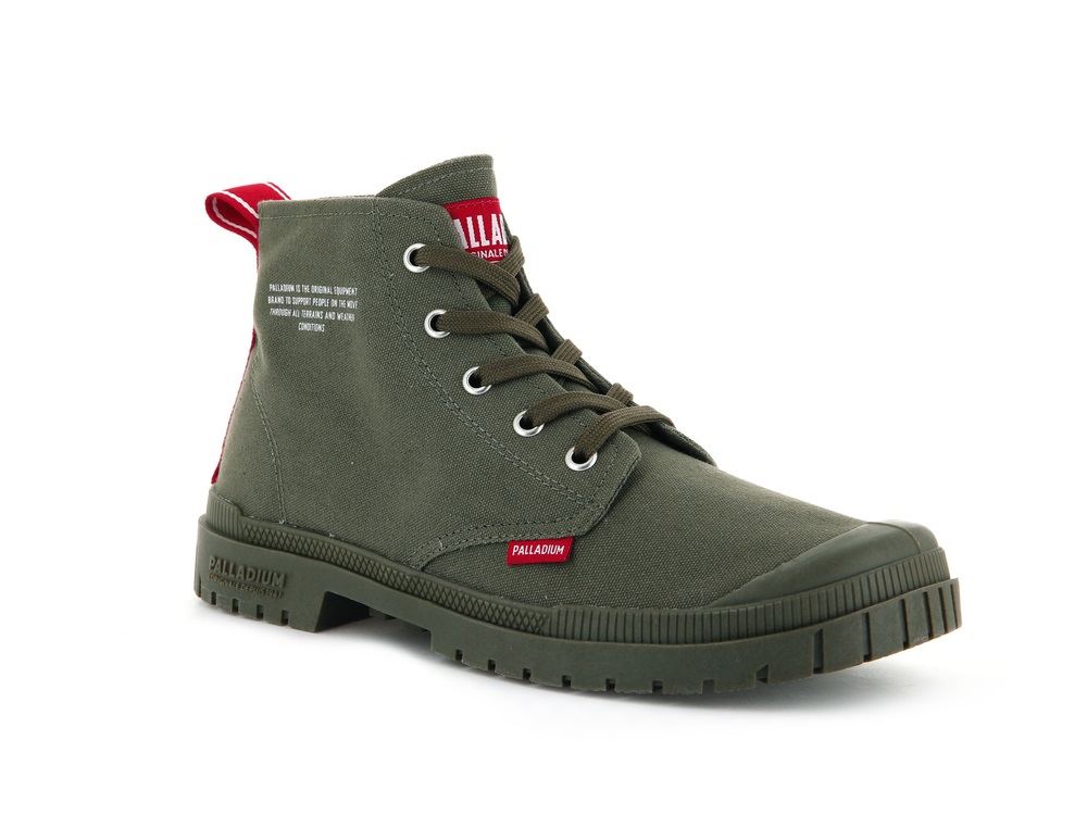 Palladium PAMPA SP20 DARE Women's Boots Olive | Canada-7132