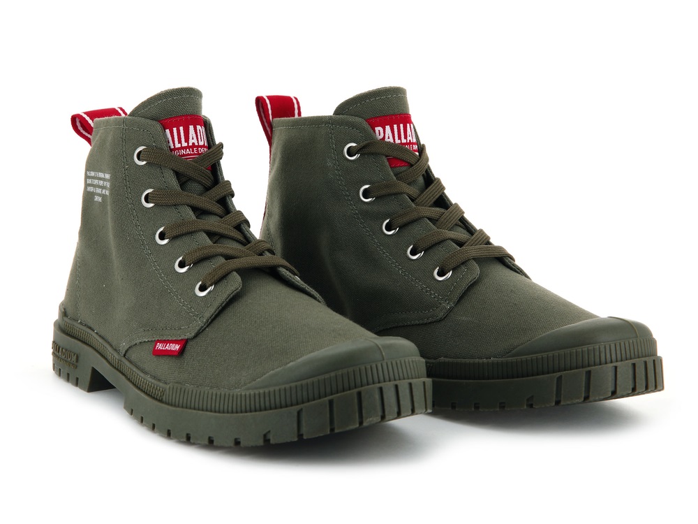 Palladium PAMPA SP20 DARE Women's Boots Olive | Canada-7132