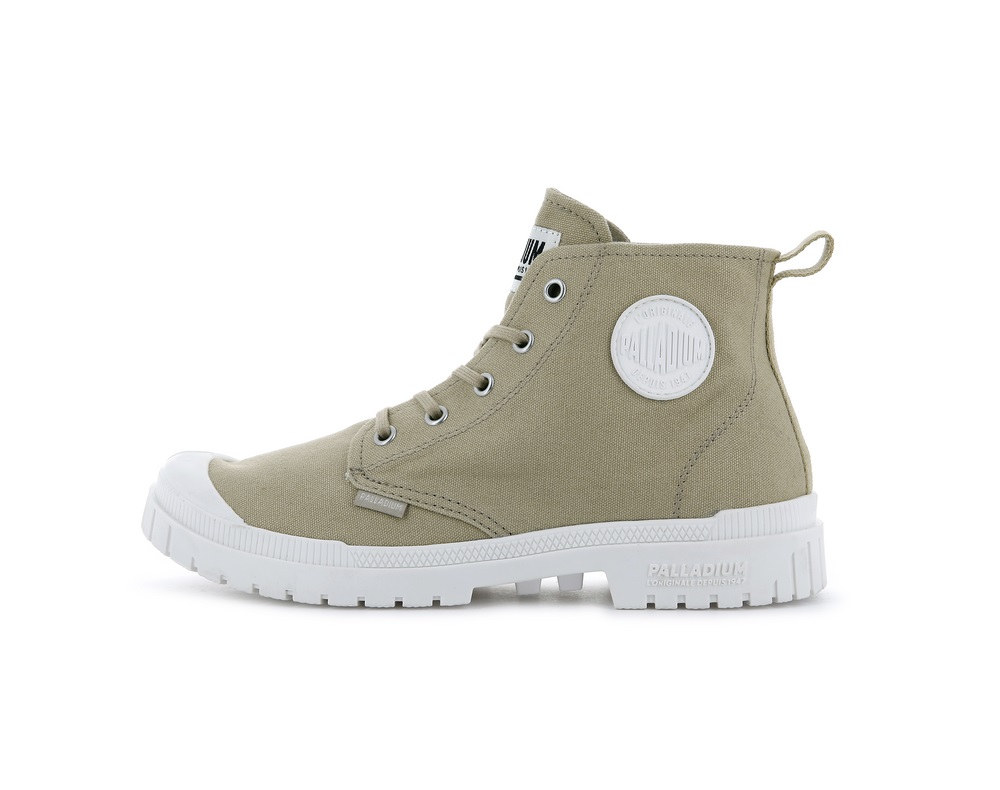 Palladium PAMPA SP20 HI CANVAS Women's Boots Warm Sand | Canada-6931