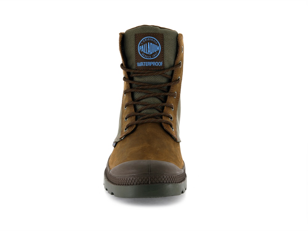 Palladium PAMPA SPORT CUFF WPN Men's Boots Brown | Canada-5714