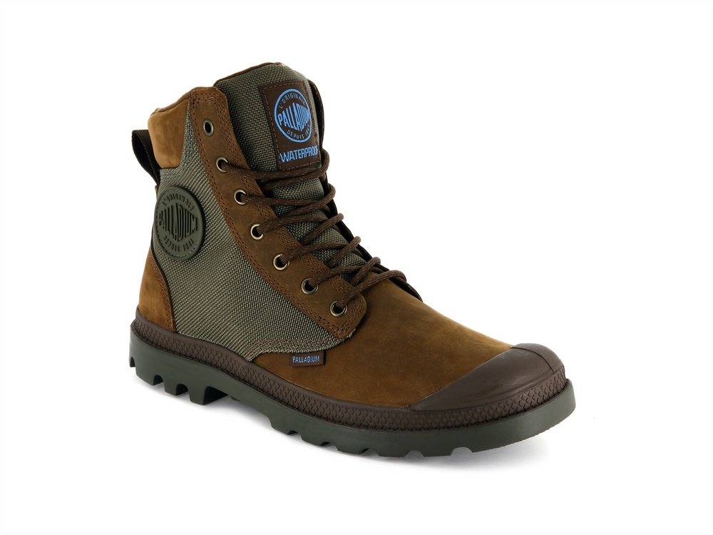 Palladium PAMPA SPORT CUFF WPN Women's Boots Brown | Canada-1347