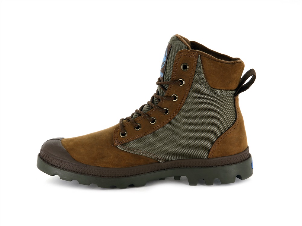 Palladium PAMPA SPORT CUFF WPN Women's Boots Brown | Canada-1347