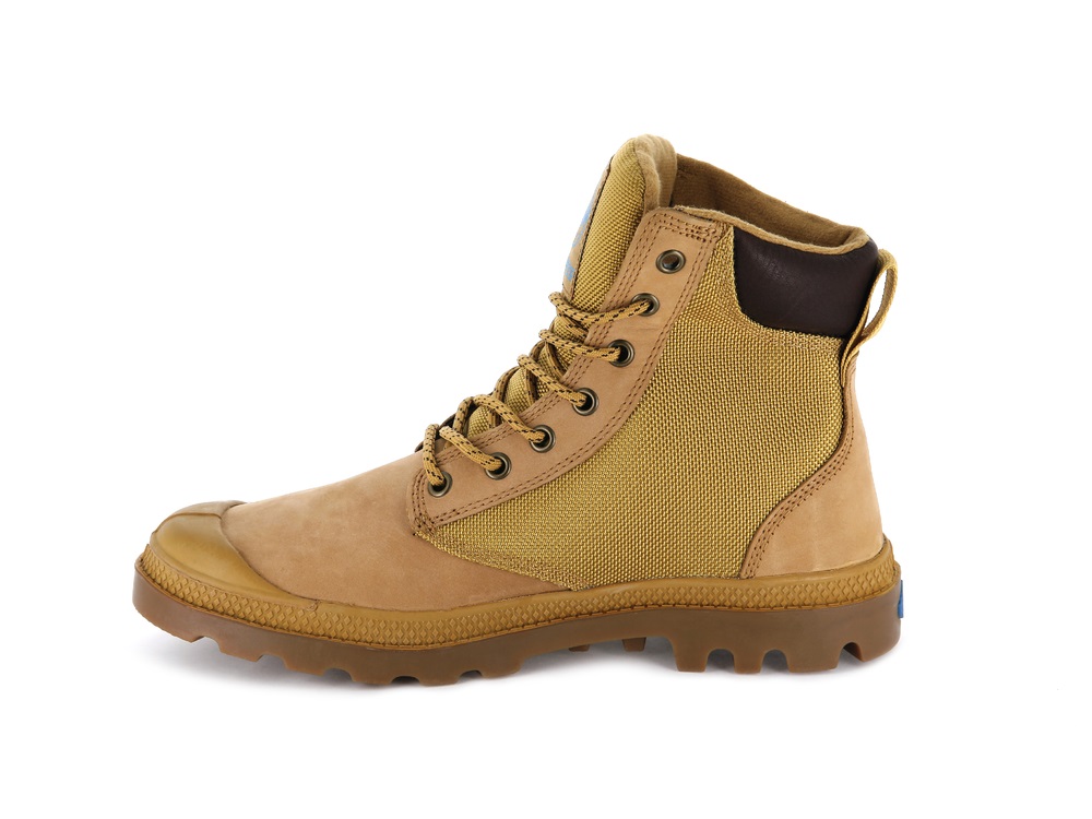Palladium PAMPA SPORT CUFF WPN Women's Boots Gold | Canada-8153