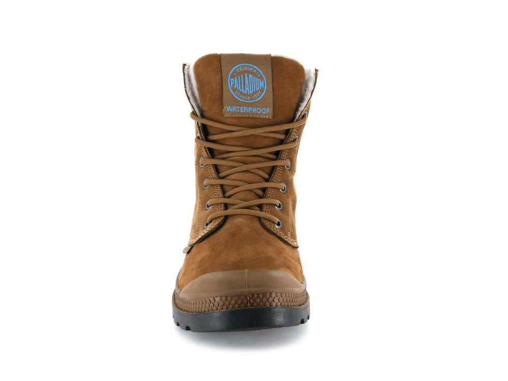 Palladium PAMPA SPORT CUFF WPS Men's Boots Chocolate | Canada-5947