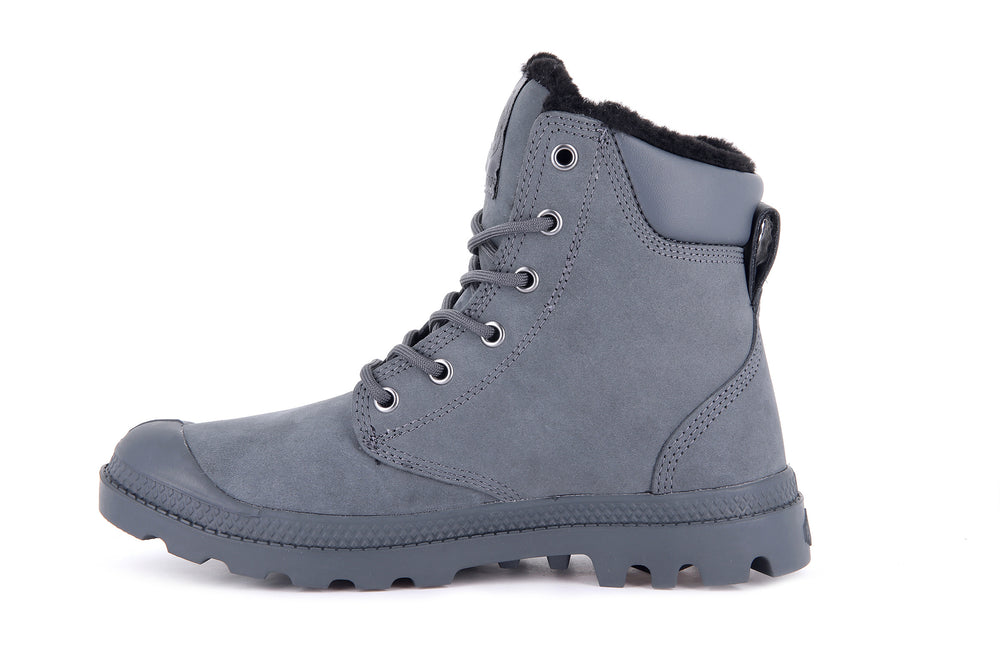 Palladium PAMPA SPORT CUFF WPS Men's Boots Dark Grey | Canada-7458