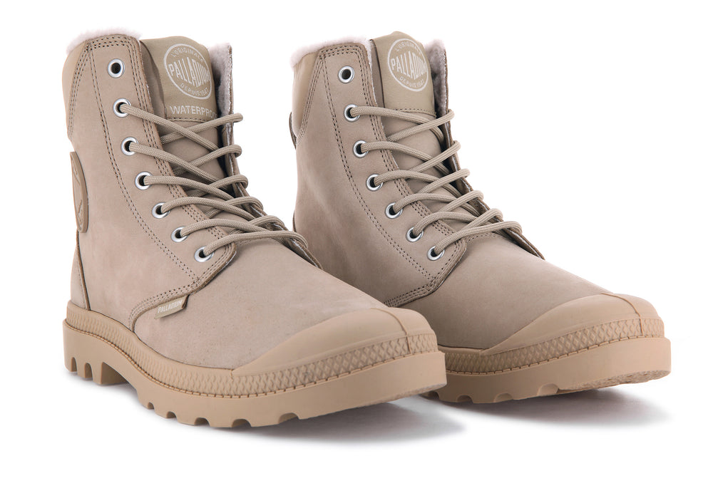 Palladium PAMPA SPORT CUFF WPS Men's Boots Warm Sand | Canada-9274