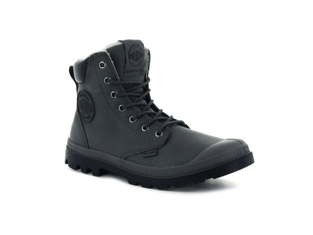 Palladium PAMPA SPORT CUFF WPS Men's Boots Dark Grey | Canada-9578