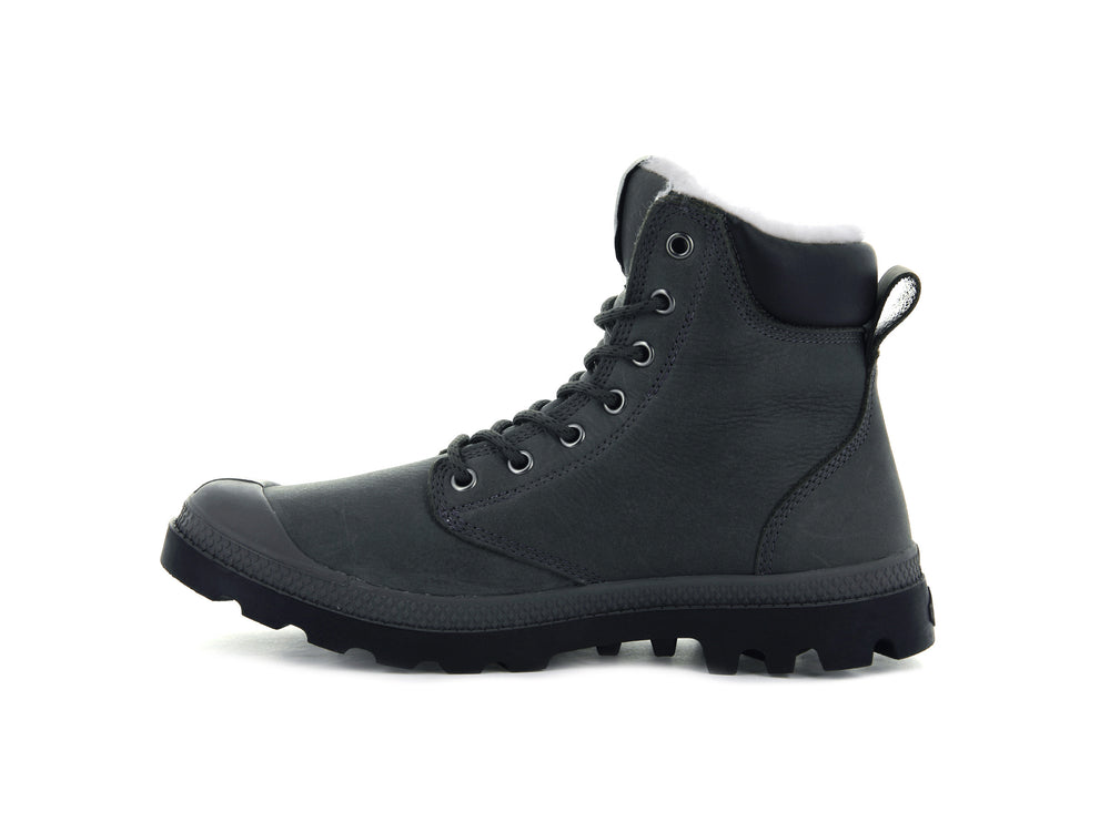Palladium PAMPA SPORT CUFF WPS Men's Boots Dark Grey | Canada-9578