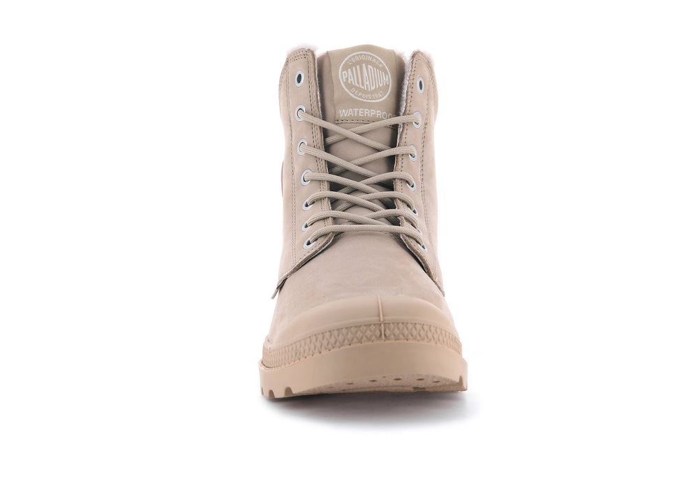 Palladium PAMPA SPORT CUFF WPS Women's Boots Warm Sand | Canada-0481