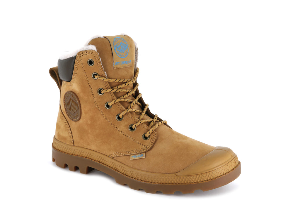 Palladium PAMPA SPORT CUFF WPS Women's Boots Gold | Canada-1023