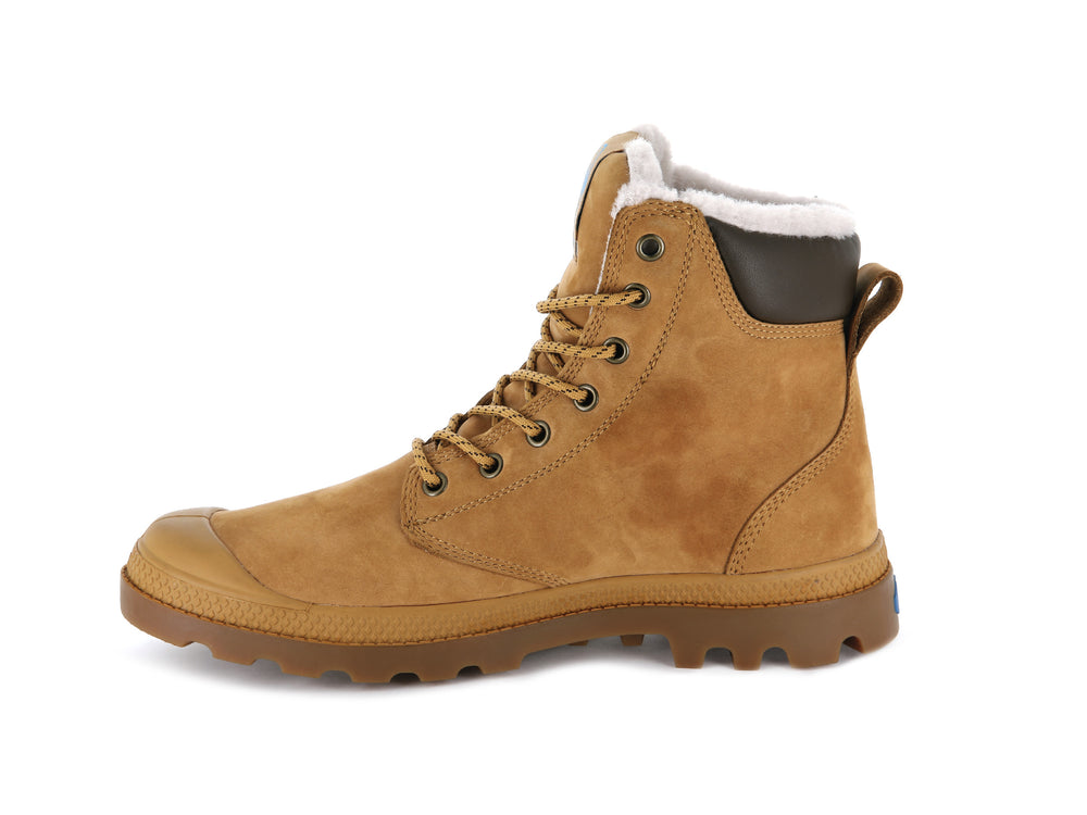 Palladium PAMPA SPORT CUFF WPS Women's Boots Gold | Canada-1023
