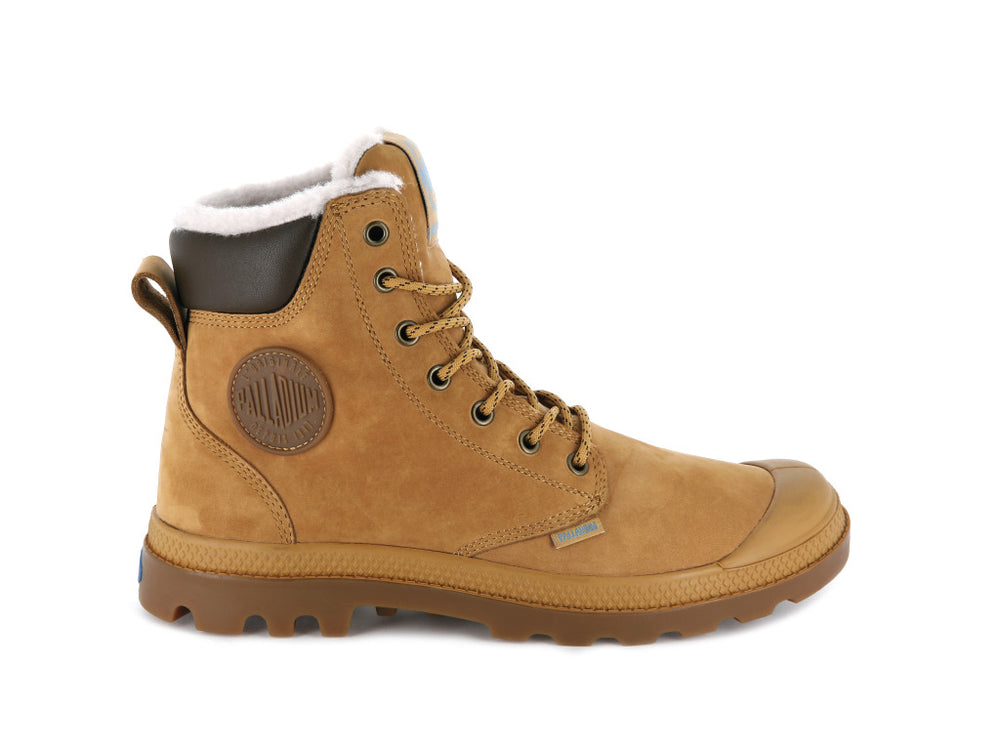 Palladium PAMPA SPORT CUFF WPS Women\'s Boots Gold | Canada-1023