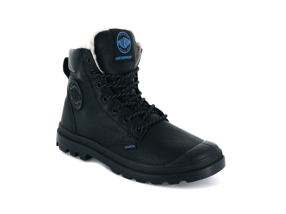 Palladium PAMPA SPORT CUFF WPS Women's Boots Black | Canada-6148