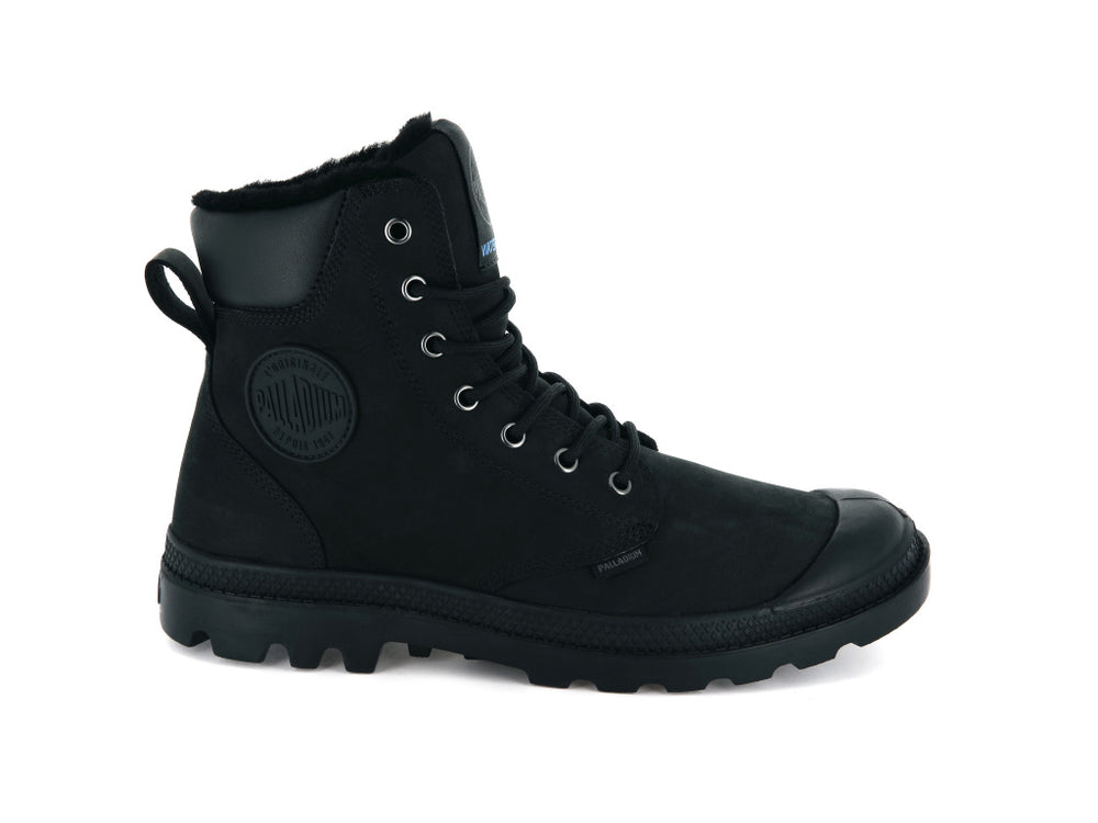 Palladium PAMPA SPORT CUFF WPS Women\'s Boots Black | Canada-7139