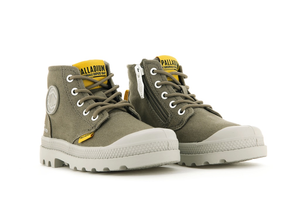 Palladium PAMPA SUPPLY Kids' Boots Green | Canada-4753