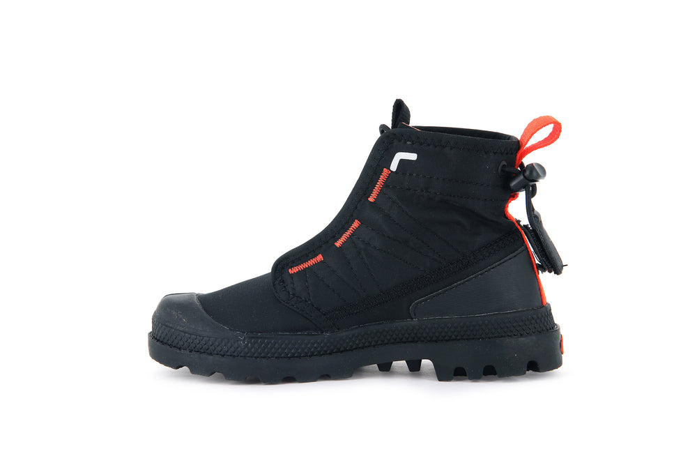 Palladium PAMPA TRAVEL Kids' Boots Black | Canada-7453