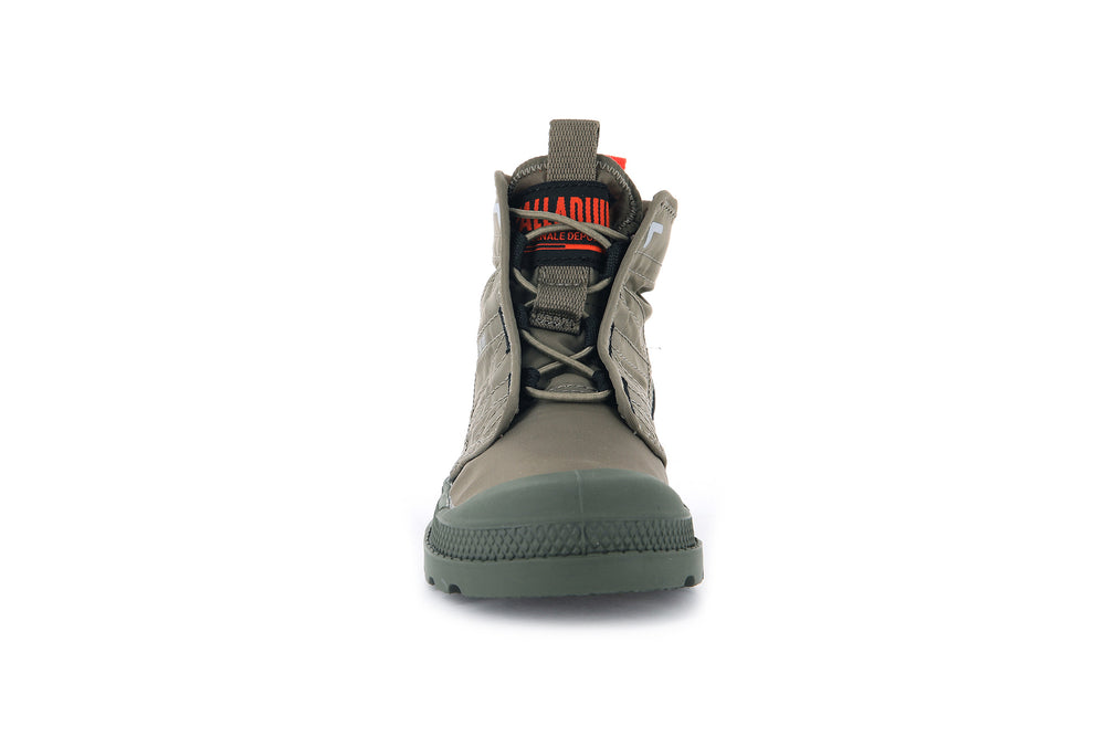 Palladium PAMPA TRAVEL Kids' Boots Green | Canada-7560