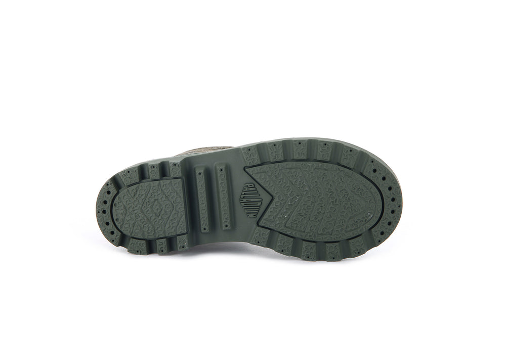 Palladium PAMPA TRAVEL Kids' Boots Green | Canada-7560