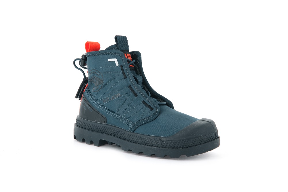 Palladium PAMPA TRAVEL Kids' Boots Indigo | Canada-7538