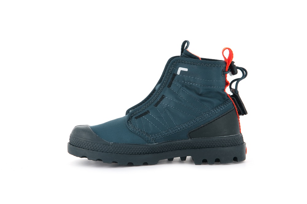 Palladium PAMPA TRAVEL Kids' Boots Indigo | Canada-7538