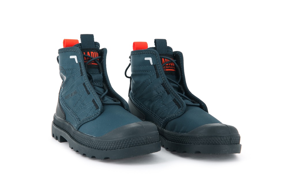 Palladium PAMPA TRAVEL Kids' Boots Indigo | Canada-7538