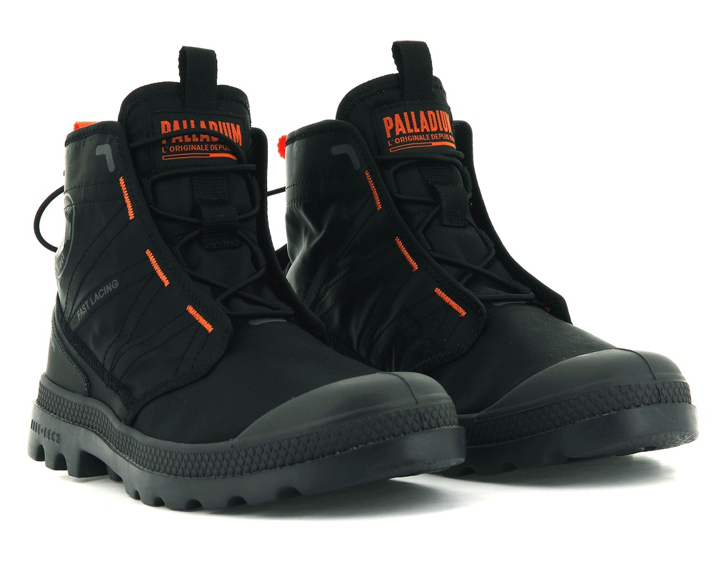 Palladium PAMPA TRAVEL LITE Men's Boots Black | Canada-6109