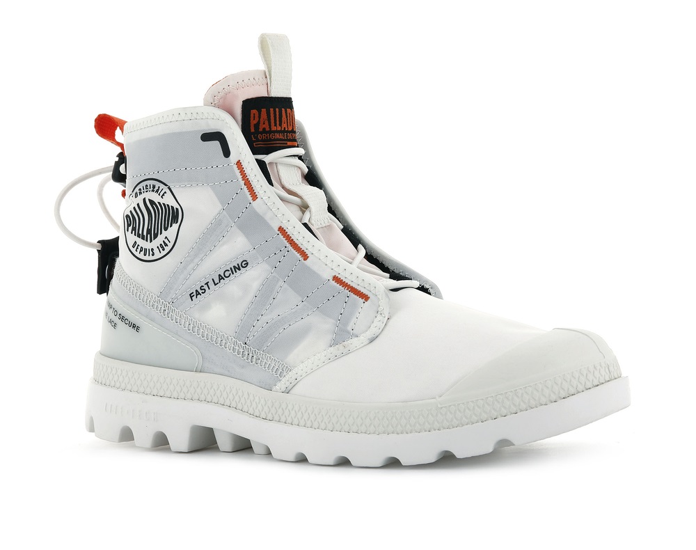 Palladium PAMPA TRAVEL LITE Men's Boots White | Canada-7680