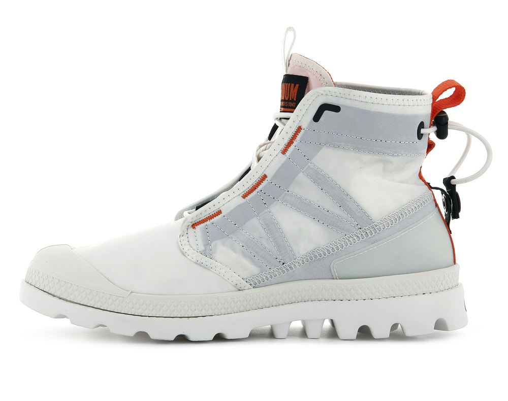 Palladium PAMPA TRAVEL LITE Men's Boots White | Canada-7680