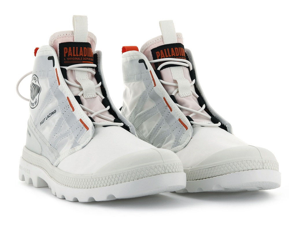 Palladium PAMPA TRAVEL LITE Men's Boots White | Canada-7680