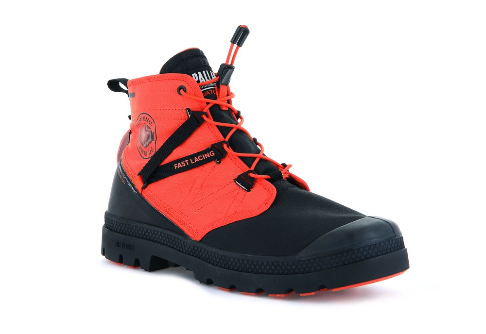 Palladium PAMPA TRAVEL LITE+ WATERPROOF Women's Boots Firecracker | Canada-0675