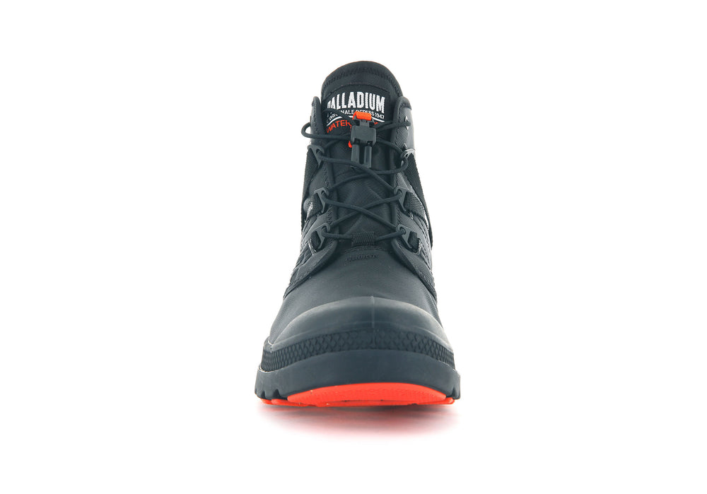 Palladium PAMPA TRAVEL LITE+ WATERPROOF Men's Boots Black | Canada-2409