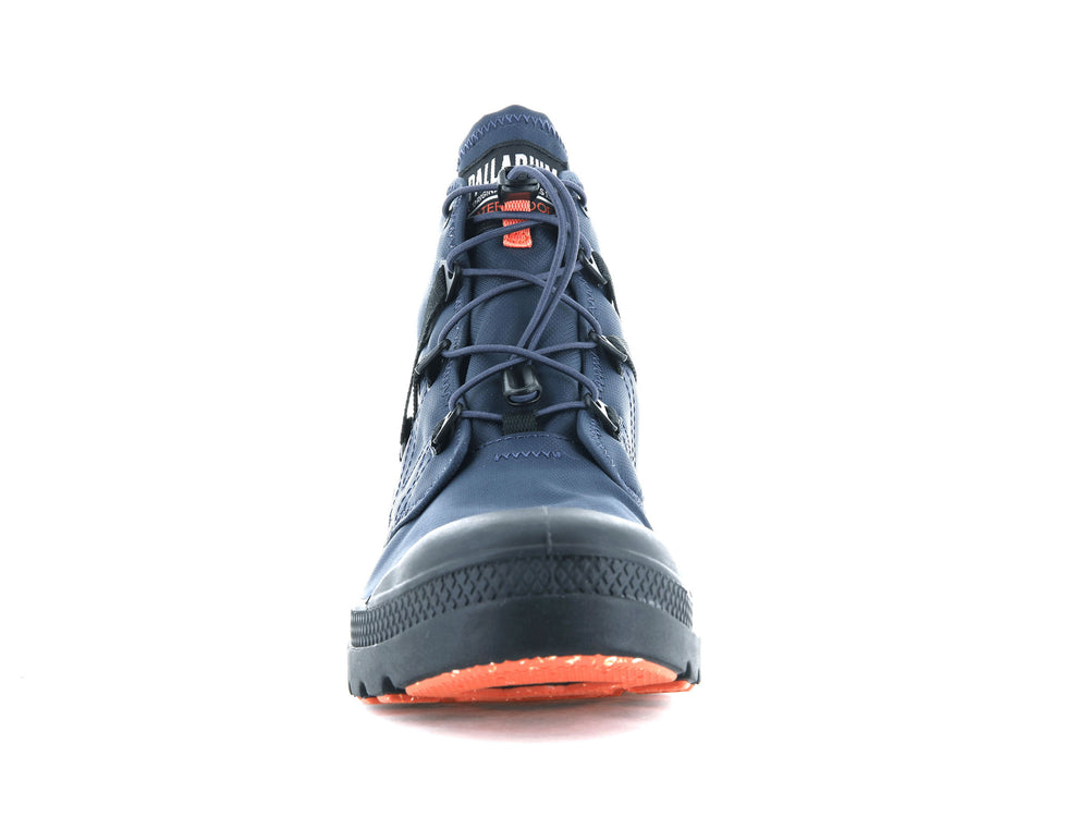 Palladium PAMPA TRAVEL LITE+ WATERPROOF Men's Boots Indigo | Canada-8742