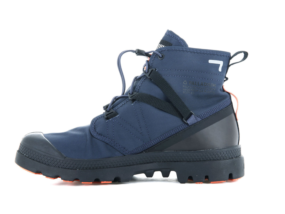 Palladium PAMPA TRAVEL LITE+ WATERPROOF Men's Boots Indigo | Canada-8742