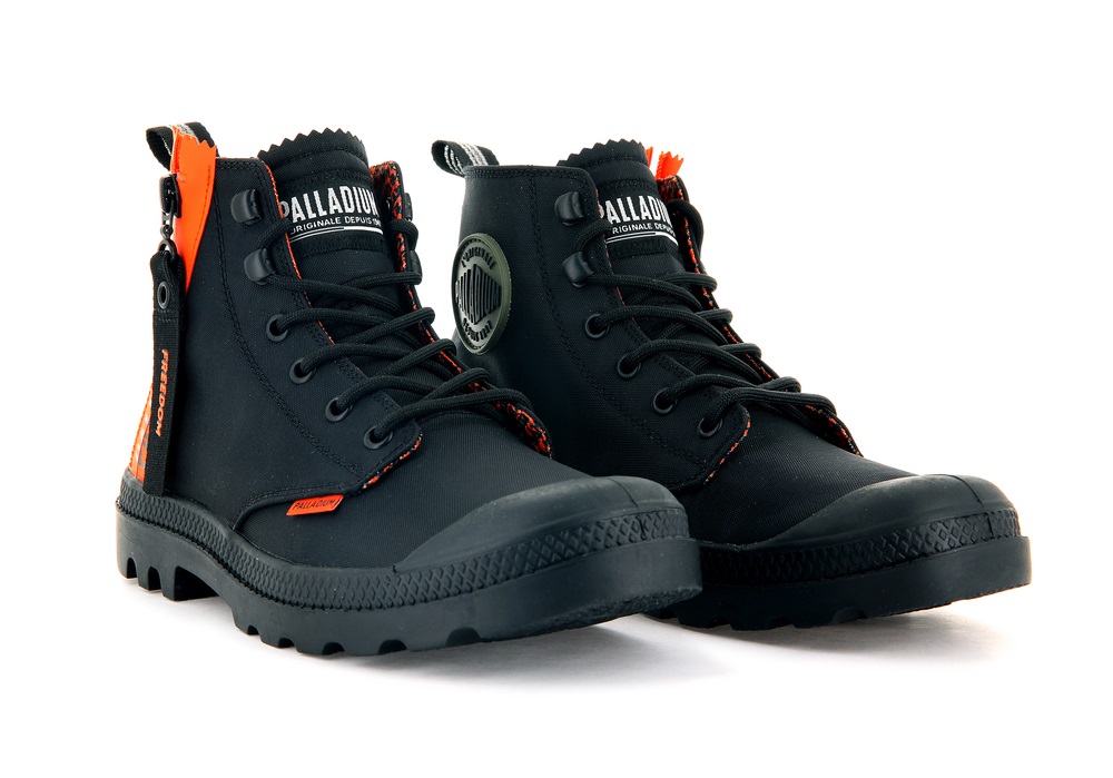 Palladium PAMPA UNLOCKED Women's Boots Black | Canada-7403