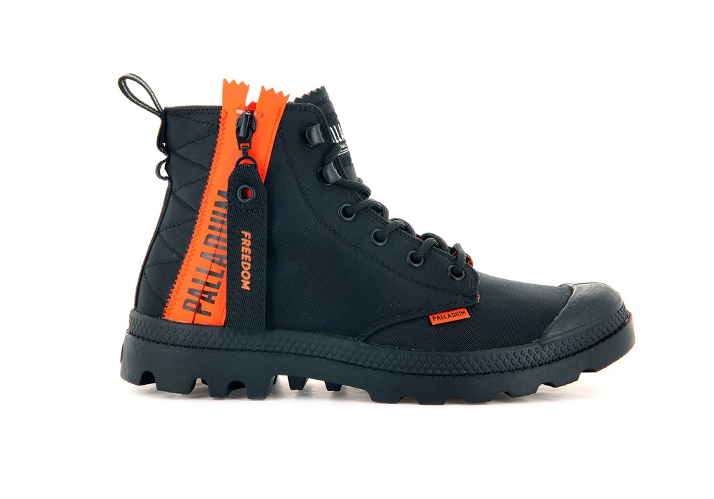 Palladium PAMPA UNLOCKED Women\'s Boots Black | Canada-7403
